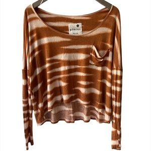 Pieces by Kensie Tie Dye Cropped Top - XL